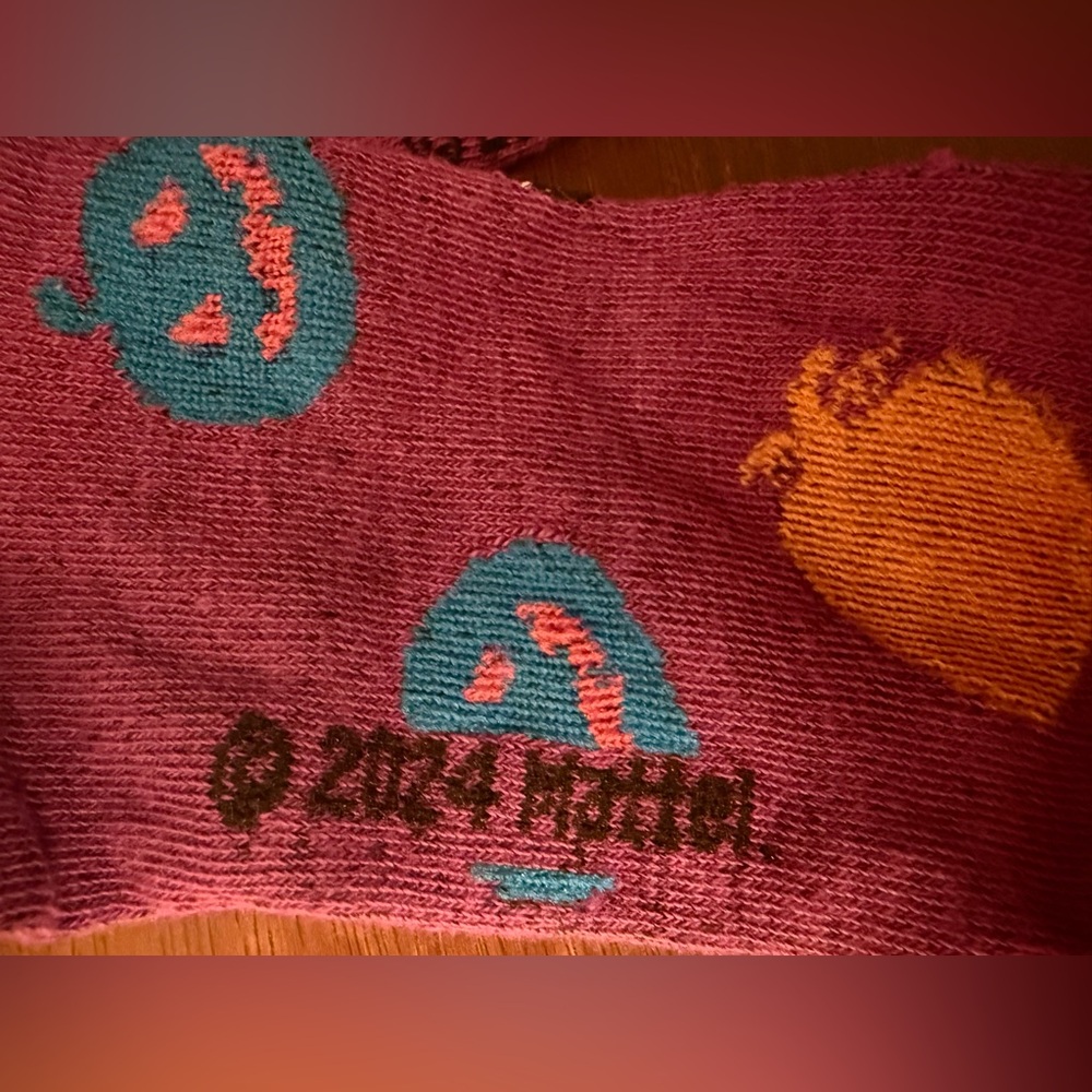 CLEARANCE Barbie Fun Purple and Orange Socks - Picture 4 of 5